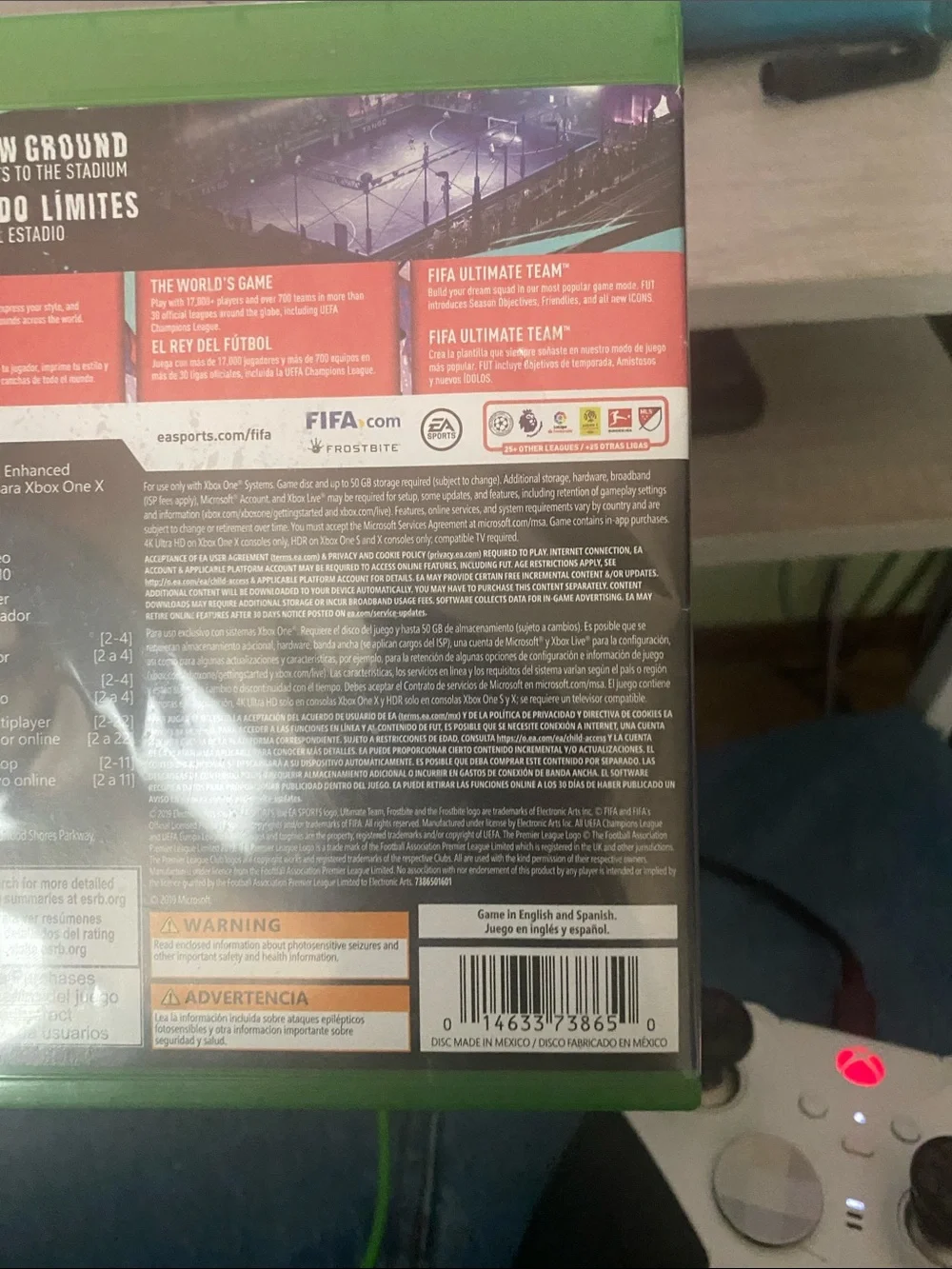 Microsoft Xbox One FIFA 20 - Red and White Cover